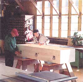 Monks at New Melleray Abbey in Peosta, Iowa, have been making caskets for 150 years, using logs from the abbey's own forest. New Melleray offers a range of prices: The shaped pine casket (first image) costs about $650. Shipping costs from $60-$150.